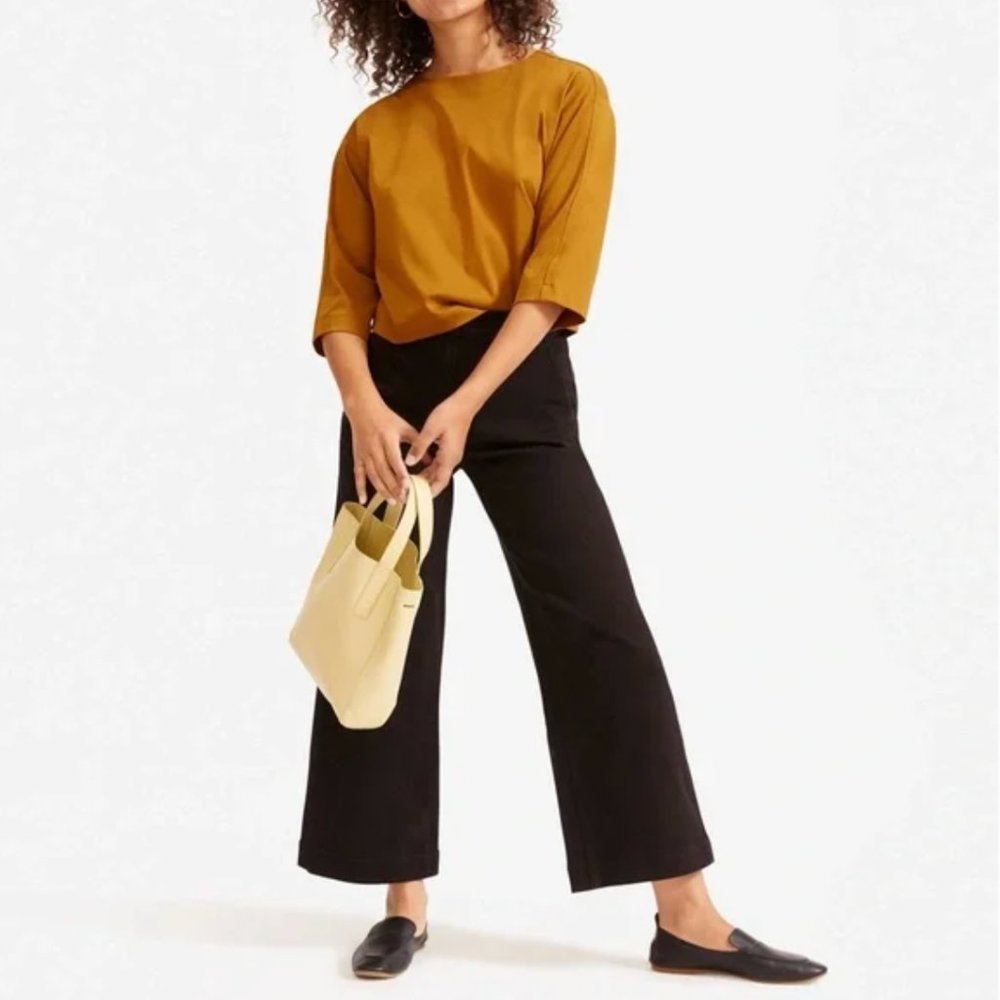 EVERLANE Wide Leg Crop Pant Size 6